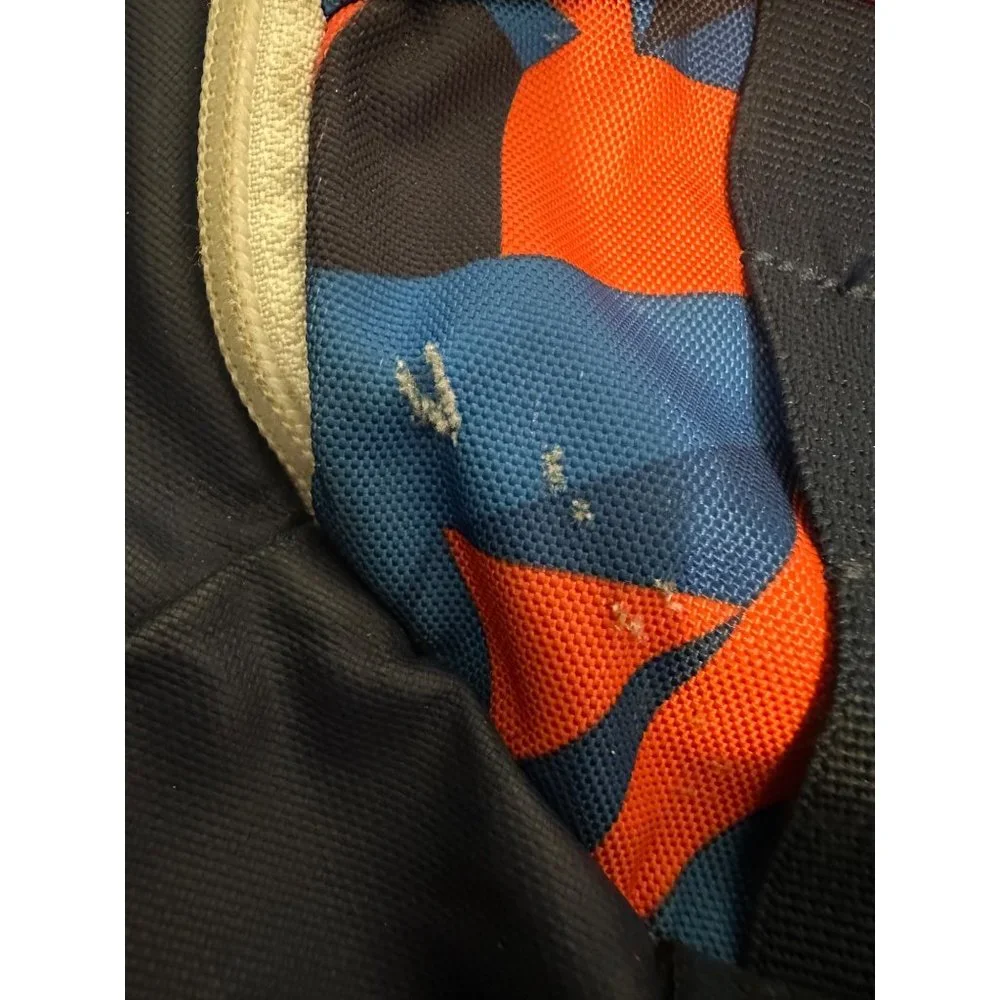 Under Armour Backpack Geo Black Blue Orange Ipad/Laptop Sleeve READ